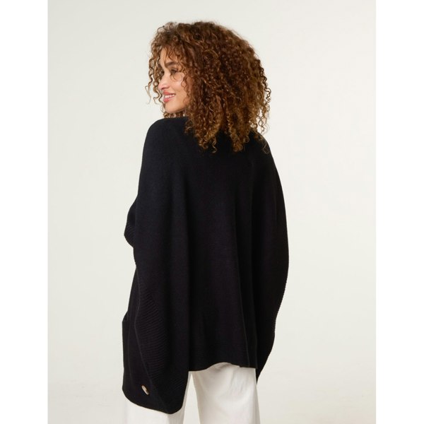 Blue Vanilla Boxy Jumper With Buttons