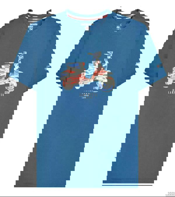 Lambretta Mens Classic Carnaby Scooter Mod Ska Casual T-Shirt