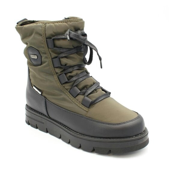 Mammal Taylor Women's Thermally Insulated Waterproof Winter Boots with Ice Grips - Olive