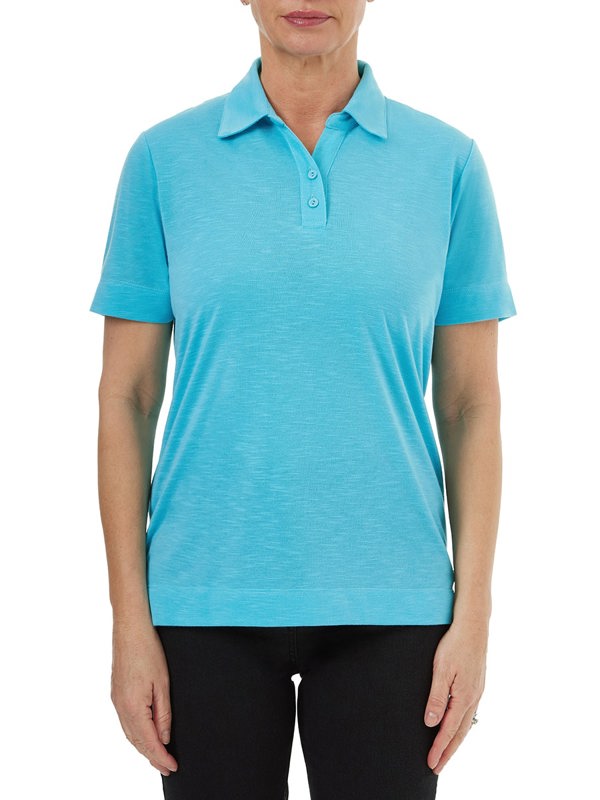 PennyPlain Polo T-shirt - Lagoon