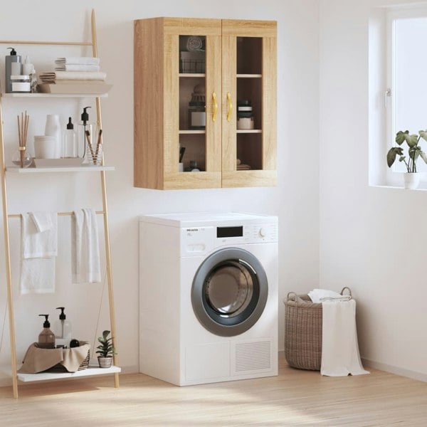 Berkfield Wall Mounted Cabinet Sonoma Oak 69.5x34x90 cm