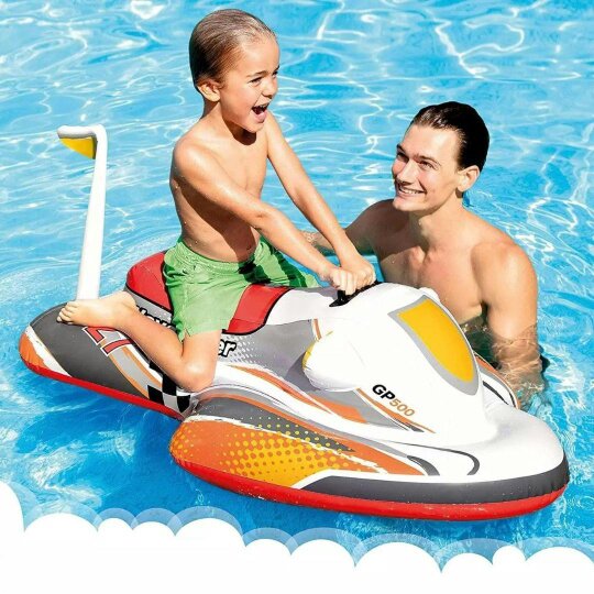 INTEX Inflatable Swim Pool Floats & Swimming Ride-On Kids Water Beach Toys Set - Wave Ride On