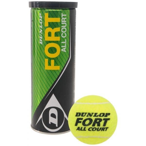 Dunlop Fort All Court Tennis Balls (Pack Of 4) - Yellow - 