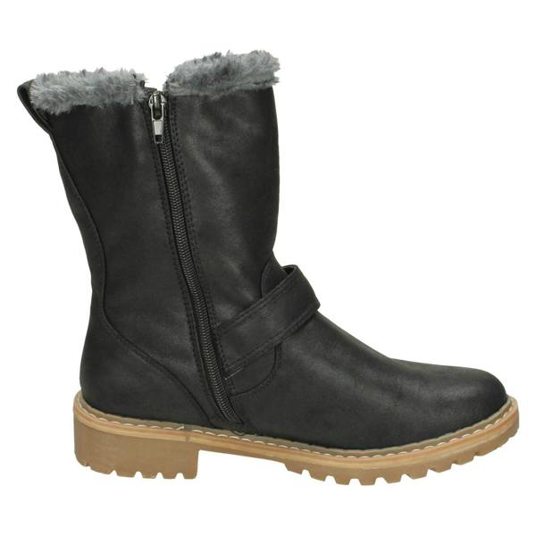 Down to Earth Ladies Down To Earth Fur Trim Calf Boots