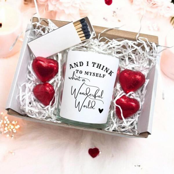 Aye Do Gifts What A Wonderful World Candle Gift Set | Keepsake for Friend, Family