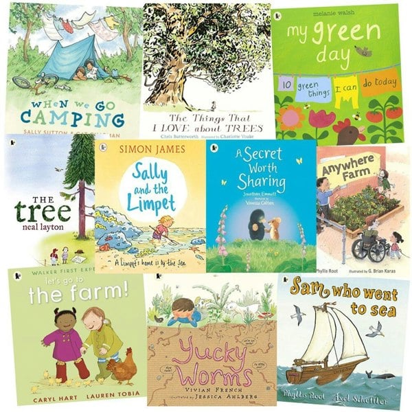 The Great Outdoors 10 Picture Books Collection Set | Nature, Trees, Wildlife, Farm, Camping & Adventure Stories for Children