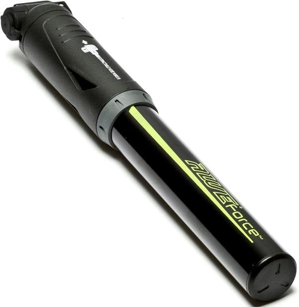 Awe 80 PSI CNC 6063 Alloy Mini Bike Pump Extractable Hose Dual Valve