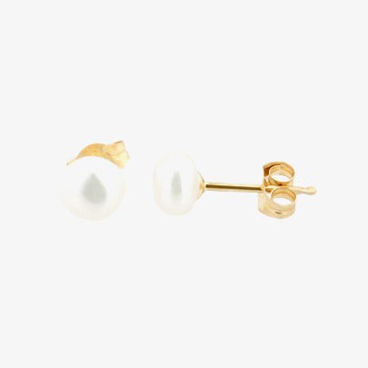 T. H. Baker 9ct 7-7.5mm Akoya Pearl Stud Earrings EOZ107PL
