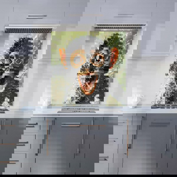 Warren Reed - Designer Excited Monkey in the Water Kitchen Splashback