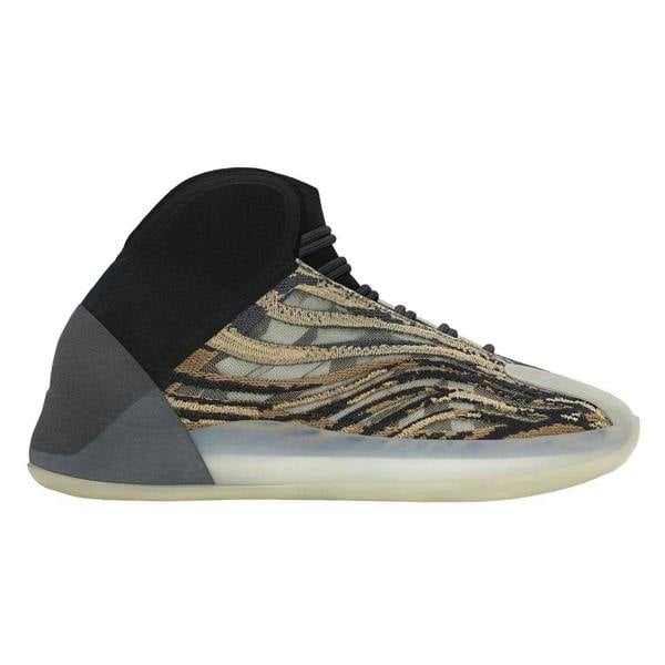 Yeezy Mens Quantum Amber Suede Shoes - Amber/Tint - 