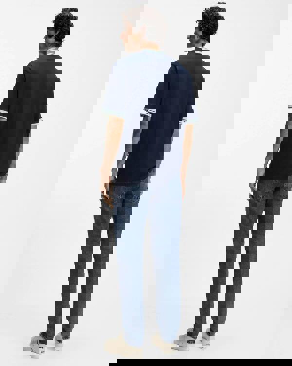 BOSS Orange Maine Mens Regular-Fit Jeans - Medium Blue 424 | CHO | Designer Mens Jeans