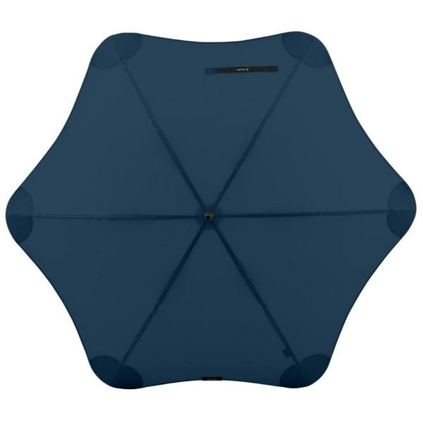 Classic Navy Blunt Windproof Umbrella Top View