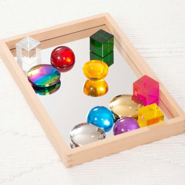 tickit Small Wooden Mirror Tray