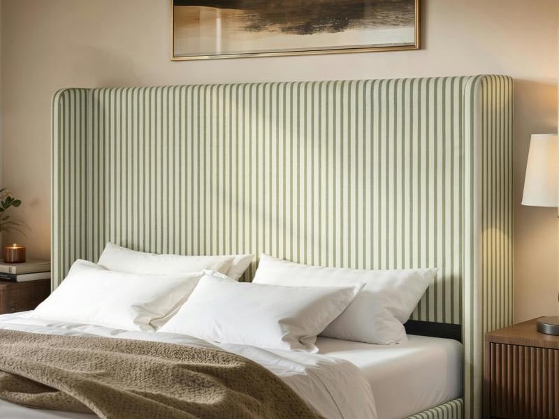 SOLACE+CO Jovanna Bed with Winged Headboard
