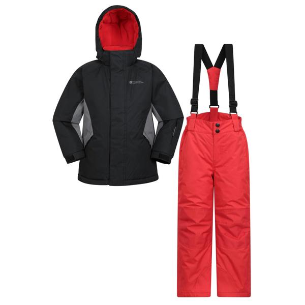 Mountain Warehouse Childrens/Kids Ski Jacket & Trousers Set - Jet Black - 