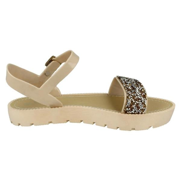 Savannah Ladies Savannah Flatform Glitter Sandal