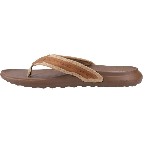 HEYDUDE Myers Polyurethane Men's Lion Orange/Downtown Brown Flip Flops