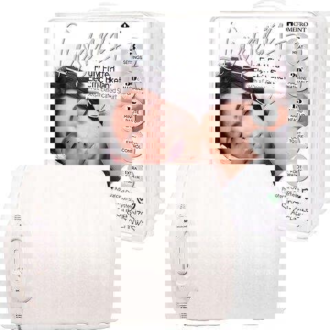 Homefront Electric Blanket Single Bed, Machine Washable Fast Heat Up and Safe for All Night Use