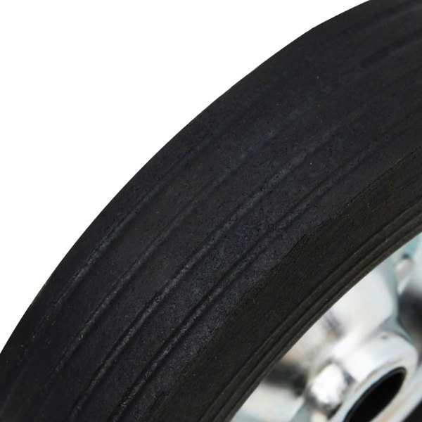 Berkfield Wheel for Jockey Wheel �_�”�_20x5 cm Solid Rubber and Steel