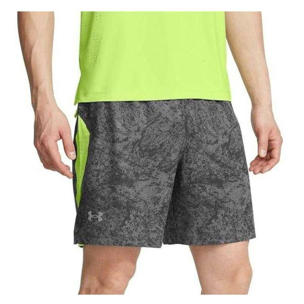 Under Armour Mens Launch Pro Running Shorts - Rock/Green - 