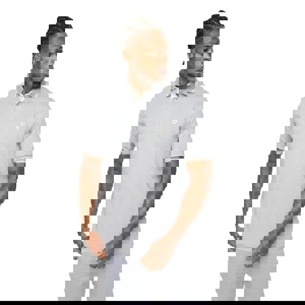 Crosshatch Mens Preece Polo Shirt - Light Blue - 