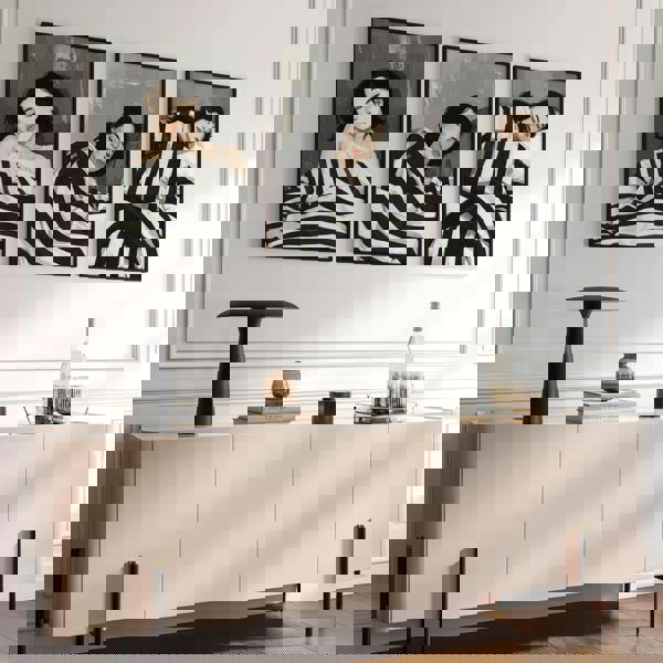 Extra Large Wall Art For Living Room | Set of 3 Boho Women Wall art Prints