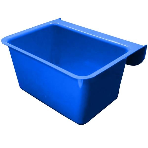 Ketoplastics Skip Feed Bucket Feeder Trough with Integrated Handles Small Skip S1 for Animal Feed - 11L - Blue