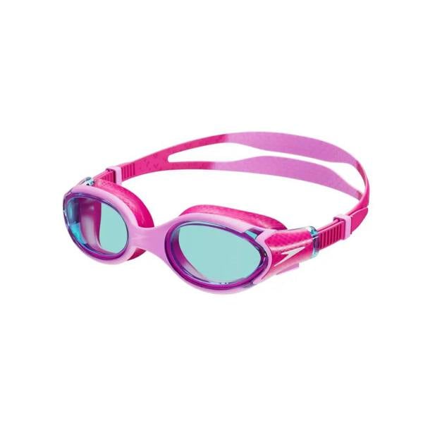 Speedo Biofuse 2.0 junior swim goggles in pink and purple