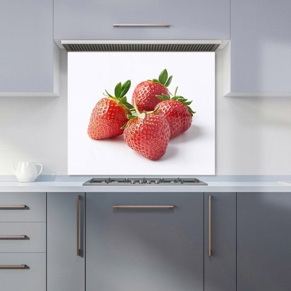 Warren Reed - Designer Cluster of Fresh Strawberries Kitchen Splashback