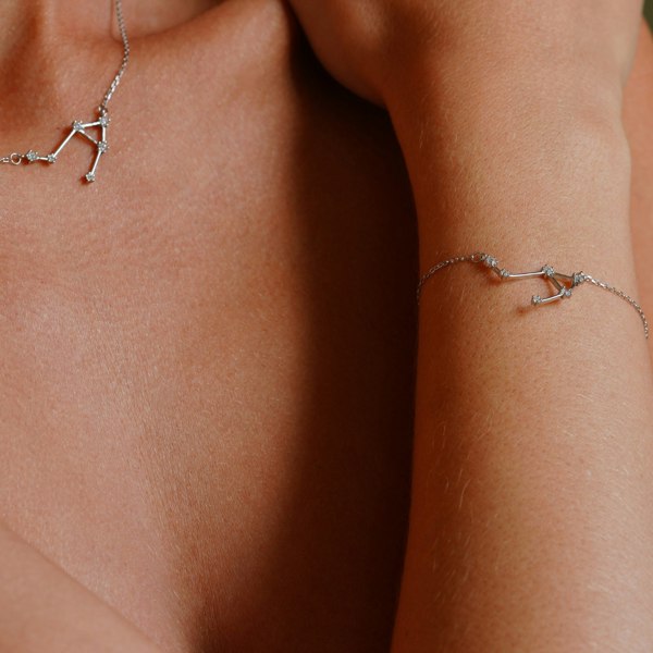 Gold Trip Libra Zodiac Constellation Bracelet