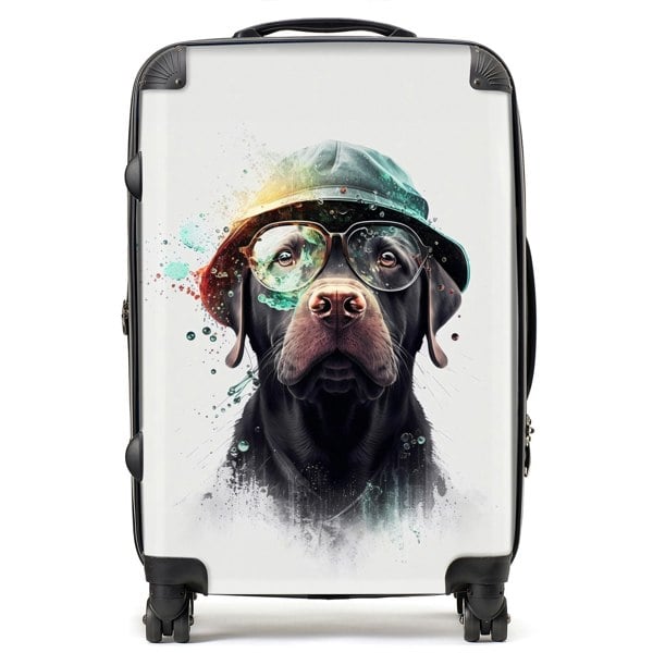 Warren Reed Labrador Retriever Dog Splashart Suitcase