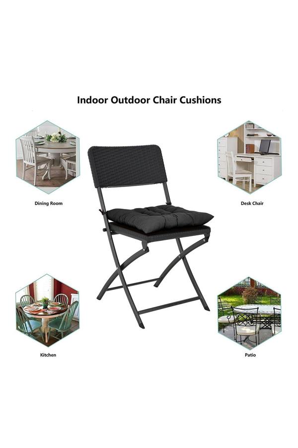 Living and Home 4Pcs Soft Thicken Tatami Seat Cushion