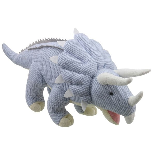 Wilberry Triceratops (Blue) - Large - Wilberry Knitted