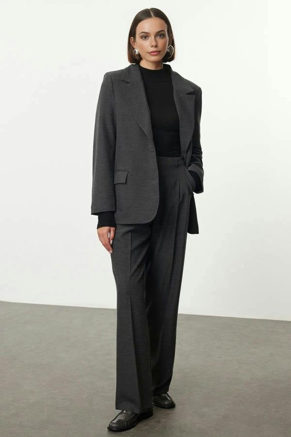 WOVCOR Lined Woven Blazer Jacket