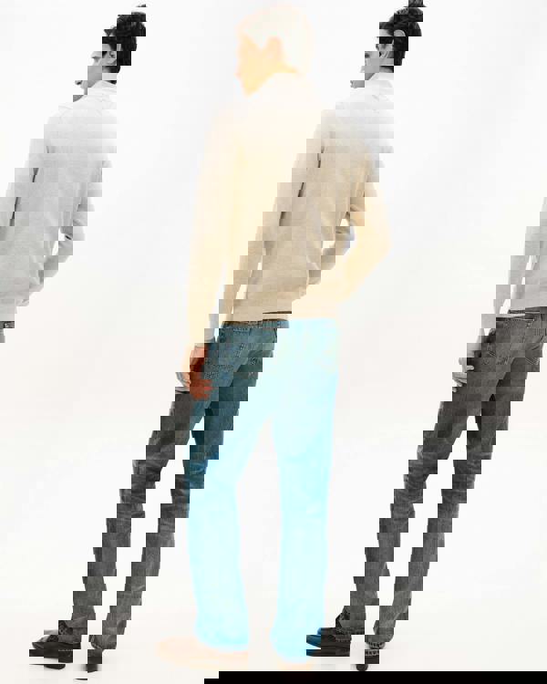 Tommy Hilfiger Essential Cotton 1/4 Zip Mock Mens Sweatshirt - Sandalwood Heather