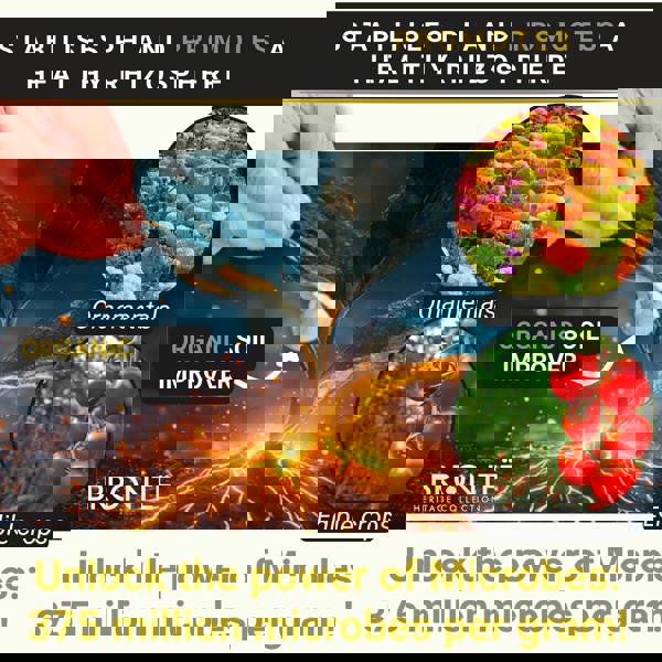 Bronte Heritage TripleBoost 50g – Microbial soil enhancer boosting root strength & plant growth. Effective for 6 weeks active indoor & outdoor use