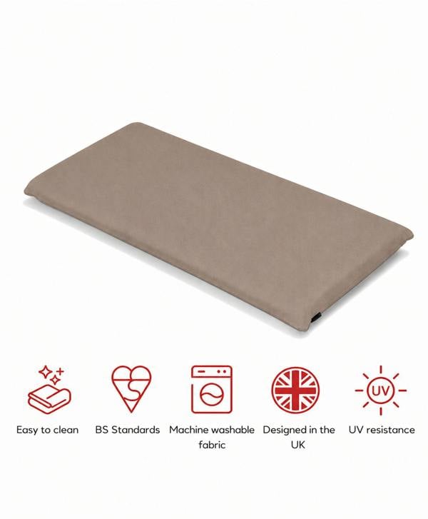 SP Range 2 Seater Bench Pad Cushion Taupe The Garden Furniture Shop