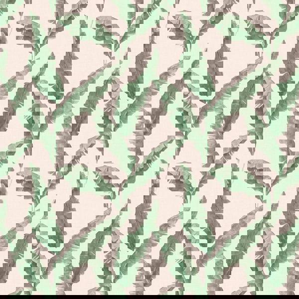 Furn Plantain Wallpaper - Teal/Blush