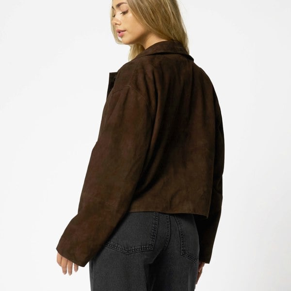 Barneys Originals Women's Brown Suede Jacket