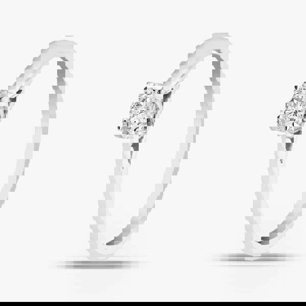 T. H. Baker 18ct White Gold 0.40ct Brilliant Cut Diamond Solitaire Ring 10-80-616/24-01-635 N