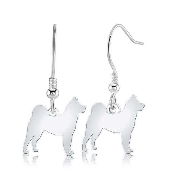 Mylee London Akita Silhouette Silver Earrings