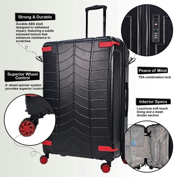 Eagle Luggage Hard Shell Luggage Travel Suitcase Set