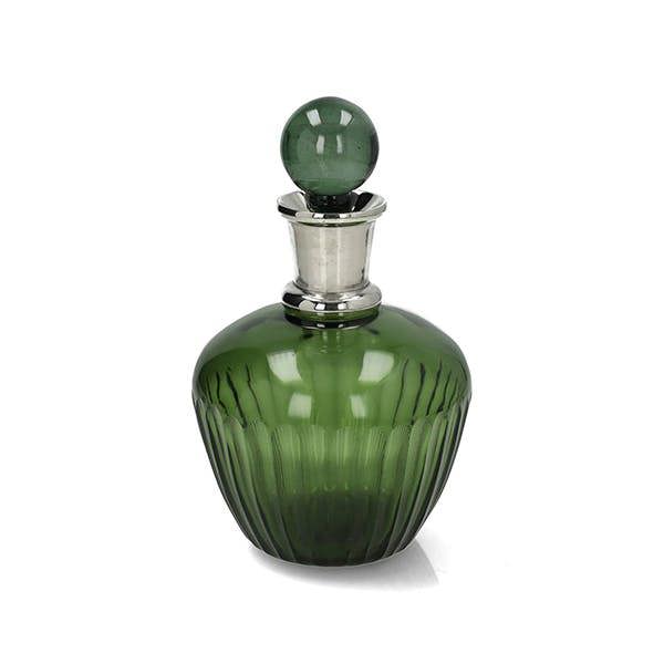 Culinary Concepts Emerald Glass Brandy Decanter with Stopper