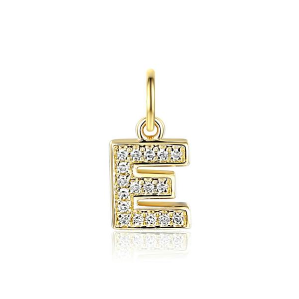 Sarah Layton Diamond Initial E Charm - 9ct Yellow Gold - NTCH-E-9YG