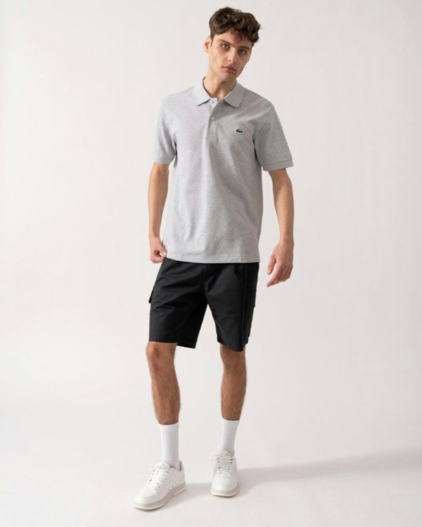 Lacoste Classic Fit L.12.12 Mens Short Sleeve Polo Shirt - Silver Chine CCA