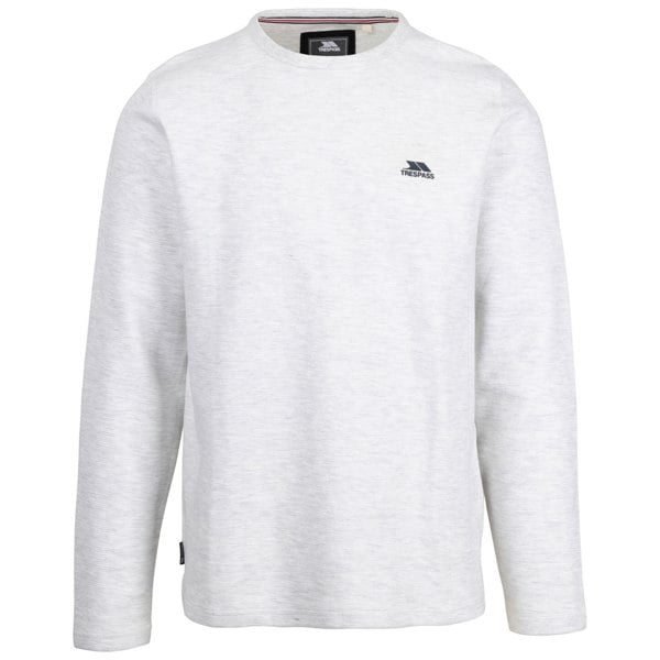 Trespass Mens Calverley Sweatshirt - Off White Marl