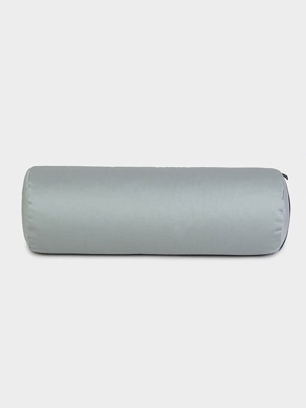 Yoga Studio Organic Buckwheat Meditation Bolster Cushion - Light Grey