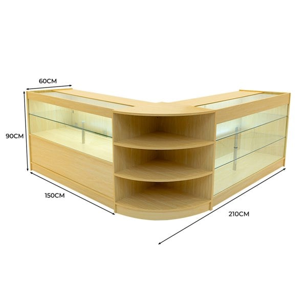 Monstershop Calliope LED Shop Counter Set K1500, C1500 & LM60 - Maple