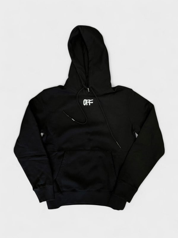 Off-White Zurich Slim Spray Hoodie Black White