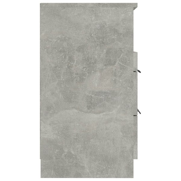 Berkfield Bedside Cabinet Concrete Grey Engineered Wood